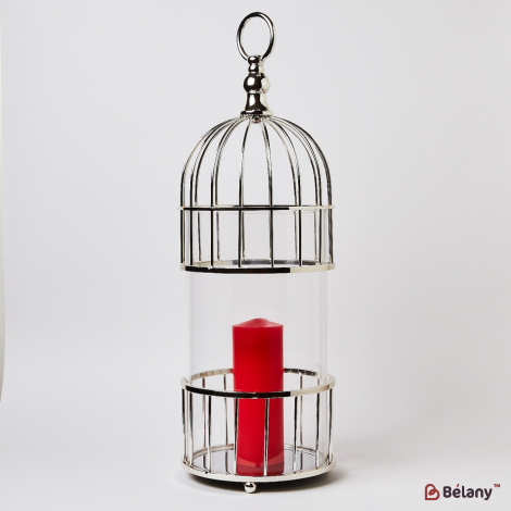 Свічник металевий з колбою "Cage" M