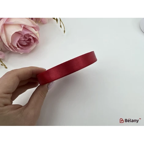 Атласна стрічка Slender lt. burgundy - Фото