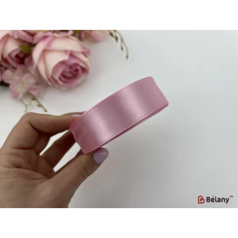 Атласна стрічка "Usual" autumn pink - Фото