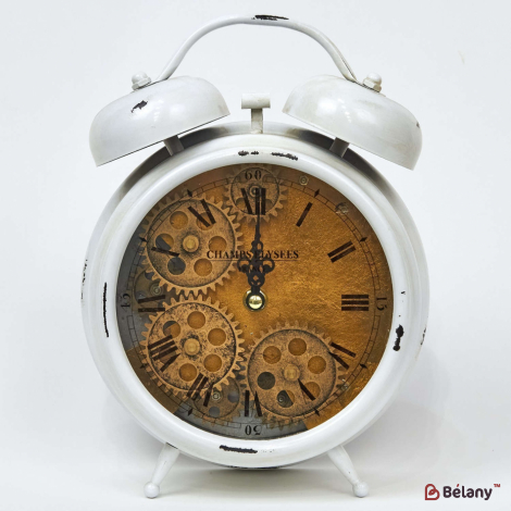 Декоративний годинник "Alarm" білий