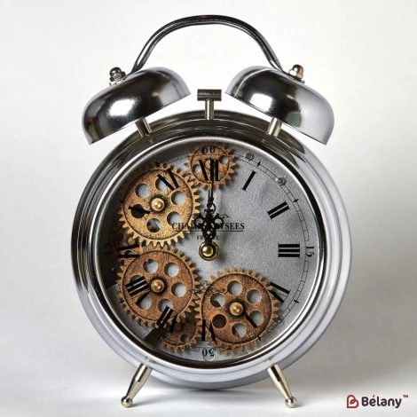 Декоративний годинник "Alarm" бронза - Фото