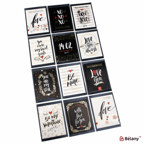 Міні-листівки "True love" (72 штук мікс)