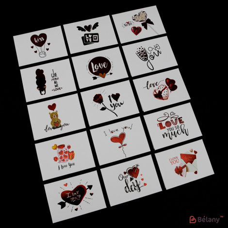 Міні-листівки "Passion Love" (120 штук мікс)