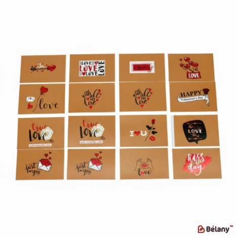 Міні-листівки "Craft love" (140 штук мікс)