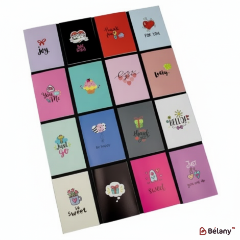 Мини-открытки "So sweet" (128 штук микс)