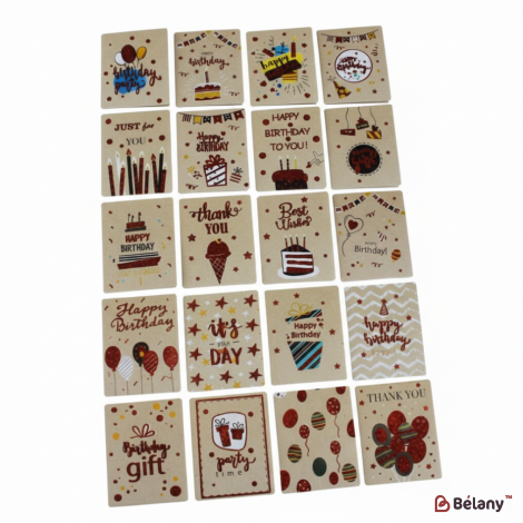 Мини-открытки "Happy boom" (140 штук микс)