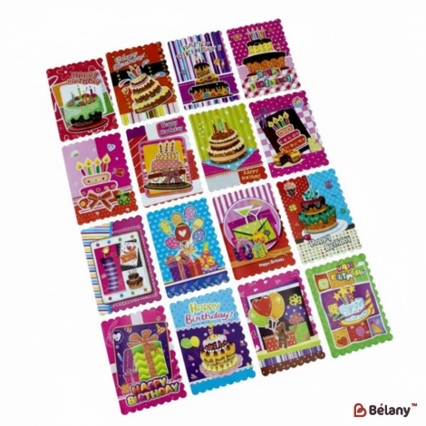 Мини-открытки "Holiday" (128 штук микс)