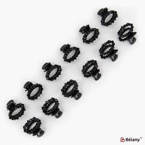 Металеві крабики "Matte black" #5