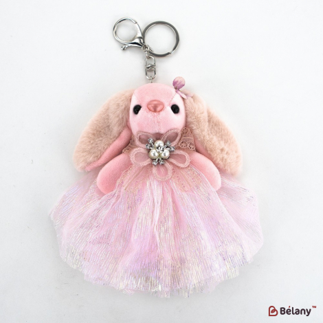 Брелок "Beauty bunny" розовый