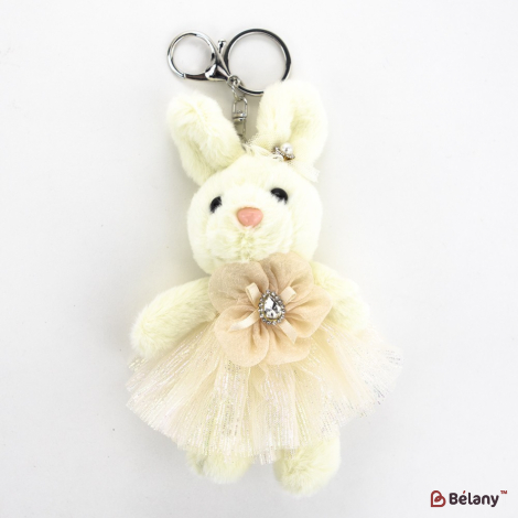 Брелок "Fluffy bunny" белый