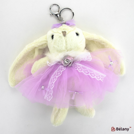 Брелок "Bunny long ears" белый