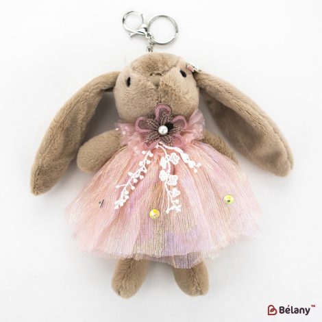 Брелок "Bunny bow and skirt" бежевий