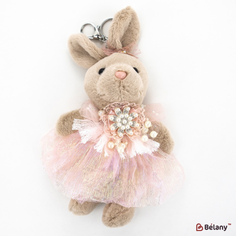 Брелок "Bunny Honey" бежевый