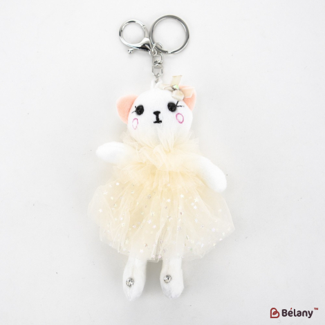 Брелок "Sweet kitty" белый
