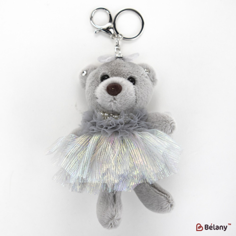 Брелок "Sweet bear" серый