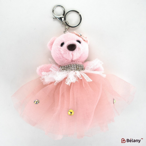 Брелок "Miss bear" розовый