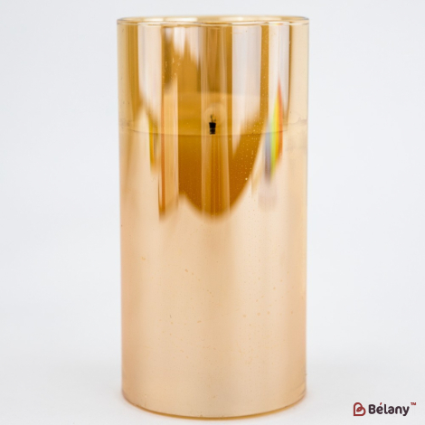 Декоративна LED-свічка "Yellow glass h15"