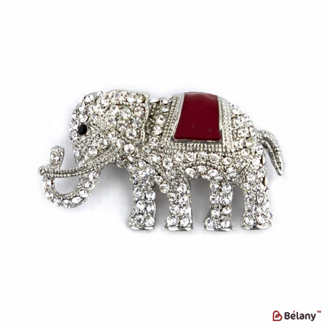 Брошь "Diamond elephant"