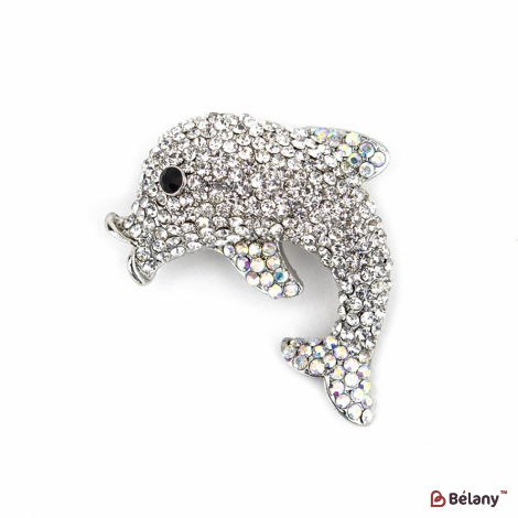 Брошь "Diamond dolphin"