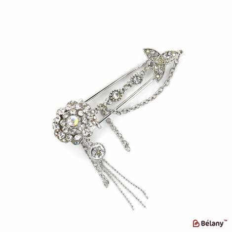 Брошь "Silver flower"
