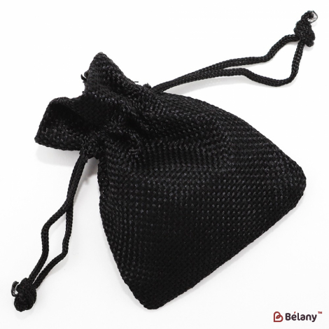 Мешочки из мешковины "Black" 7х8.5 Half