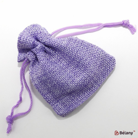 Мешочки из мешковины "Purple" 7х8.5