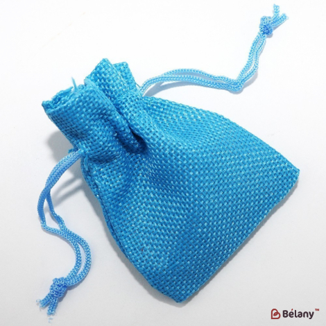 Мешочки из мешковины "Blue" 7х8.5