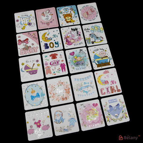 Міні-листівки "Baby" (120 штук мікс)