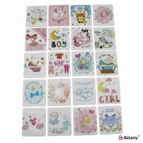 Міні-листівки "Baby" (120 штук мікс)