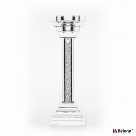 Подсвечник стеклянный "Brilliant Column" S