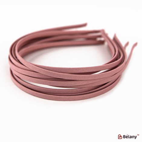 Обруч ободок атлас  розовый S