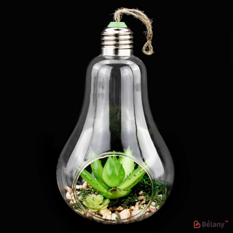 Подвесная стеклянная колбочка "Лампочка" L #2