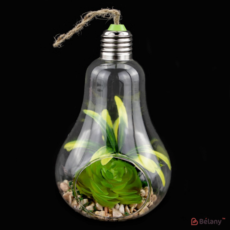 Подвесная стеклянная колбочка "Лампочка" L #4