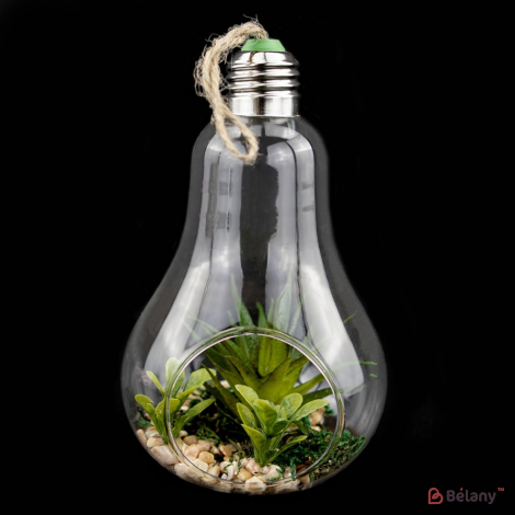 Подвесная стеклянная колбочка "Лампочка" L #5