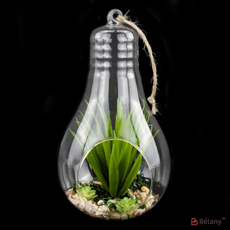 Подвесная стеклянная колбочка "Лапочка" XL #1