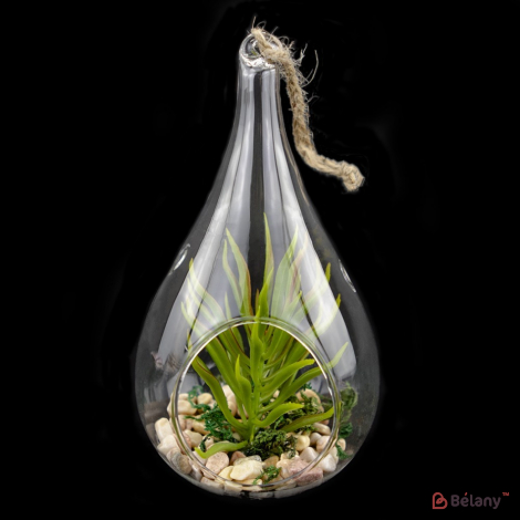 Подвесная стеклянная колбочка "Капля" S #1