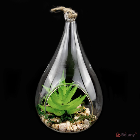 Подвесная стеклянная колбочка "Капля" S #2