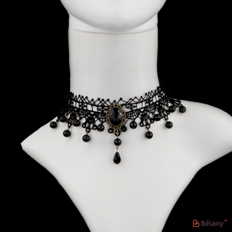 Чокер "Black pearls"