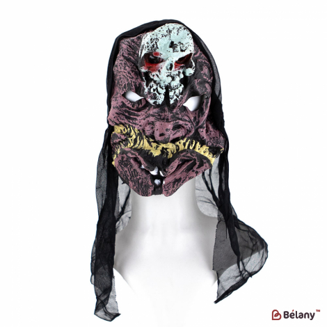 Маска гумова "Blue skull"