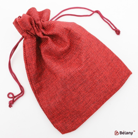 Мішечки з мішковини "Red" 7х8.5 Half