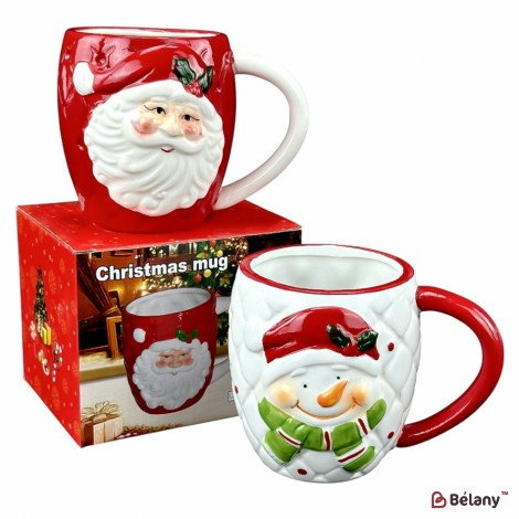 Керамічна чашка "Santa white" набір із 2 шт.