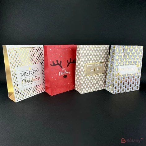 Новогодний пакет "Merry Christmas" L Микс