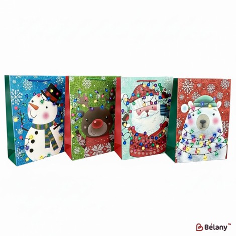 Новогодний пакет "Portrait" L Микс