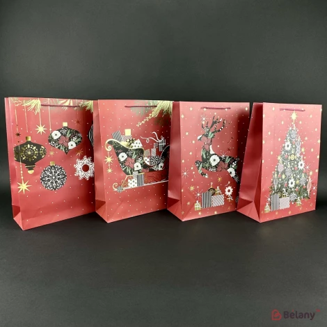 Новорічний пакет "Christmas red" L Мікс