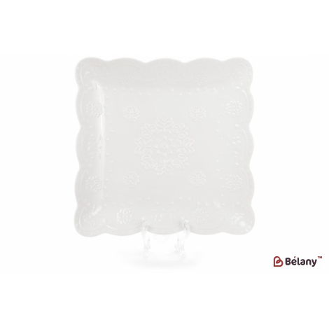 Сервировочное блюдо 25 см "Magic Lace" белое