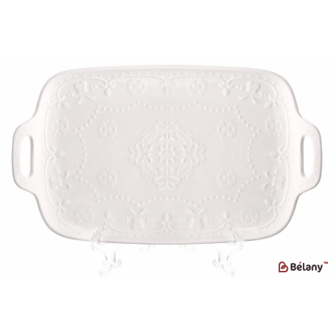 Фарфоровое блюдо 25 см "Magic Lace 2.0" белое