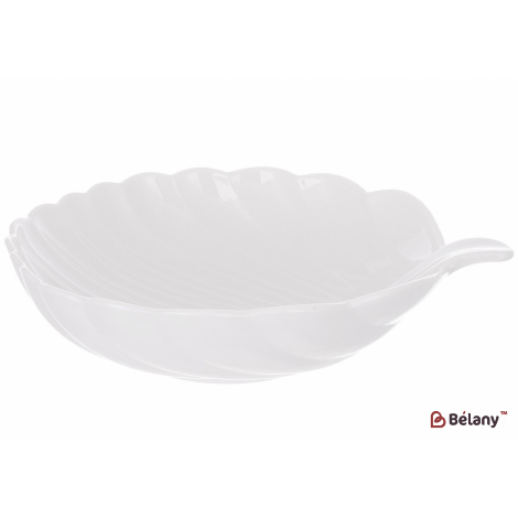 Фарфоровый салатник 27.5 см "Oak leaf" белое