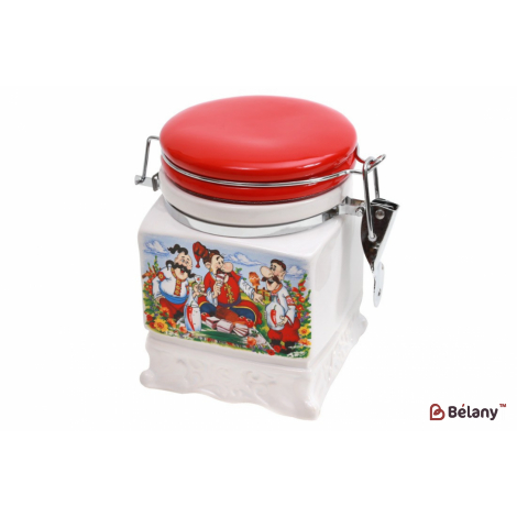 Банка керамічна на металевій затяжці "Rustic land"