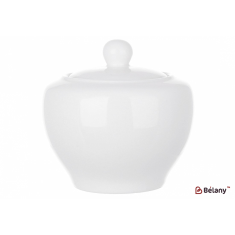 Фарфоровая сахарница 10 см с крышкой  "Belle"