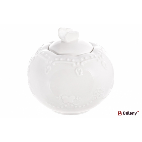 Фарфоровая сахарница с крышкой  "Lace"